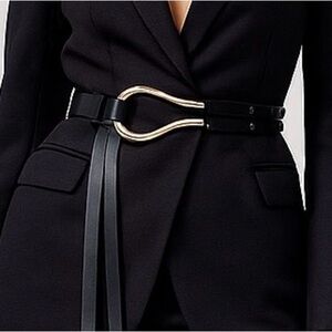 Black Double Loop Belt